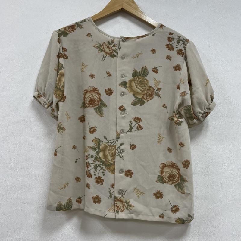古着 USED セットアップ セットアップ 田園詩 パフスリーブ M 花柄 ベージュ / ベージュ / beige X 橙 / オレンジ / orange X 緑 / グリーン / green レディース USED 古着 中古 50115451