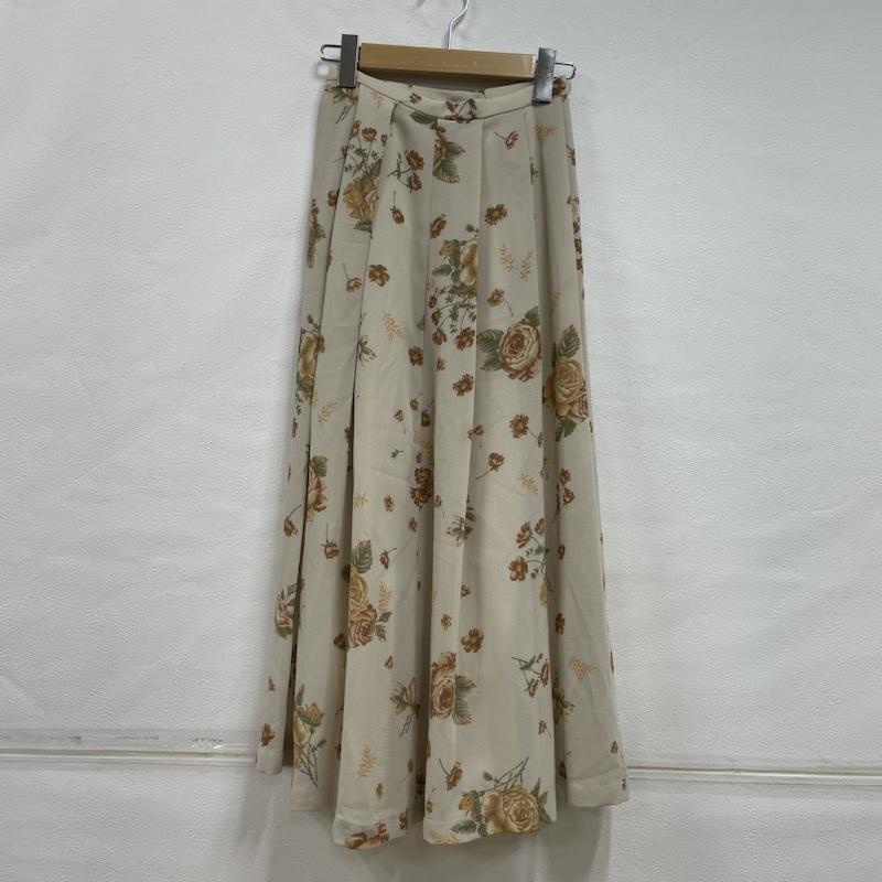 古着 USED セットアップ セットアップ 田園詩 パフスリーブ M 花柄 ベージュ / ベージュ / beige X 橙 / オレンジ / orange X 緑 / グリーン / green レディース USED 古着 中古 50115451
