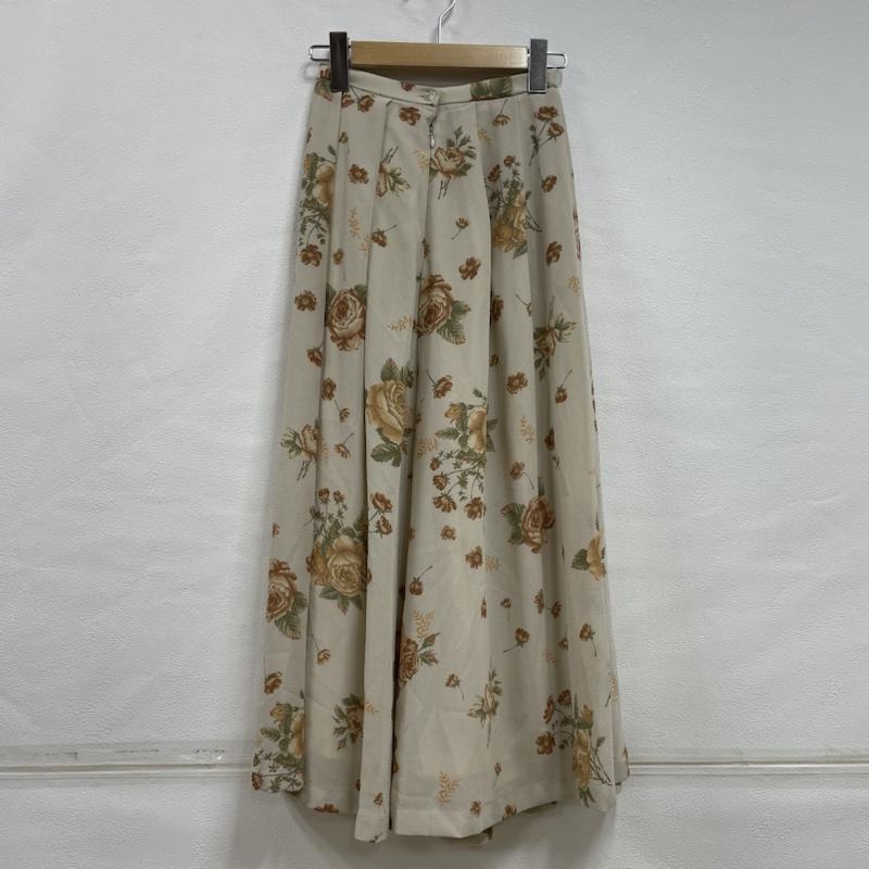 古着 USED セットアップ セットアップ 田園詩 パフスリーブ M 花柄 ベージュ / ベージュ / beige X 橙 / オレンジ / orange X 緑 / グリーン / green レディース USED 古着 中古 50115451