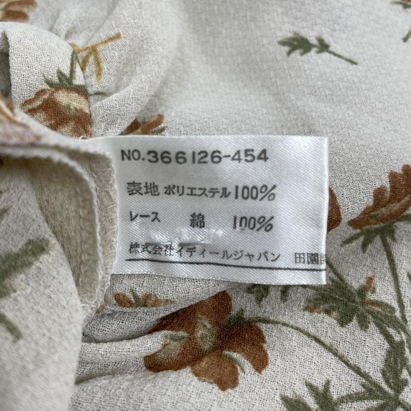 古着 USED セットアップ セットアップ 田園詩 パフスリーブ M 花柄 ベージュ / ベージュ / beige X 橙 / オレンジ / orange X 緑 / グリーン / green レディース USED 古着 中古 50115451