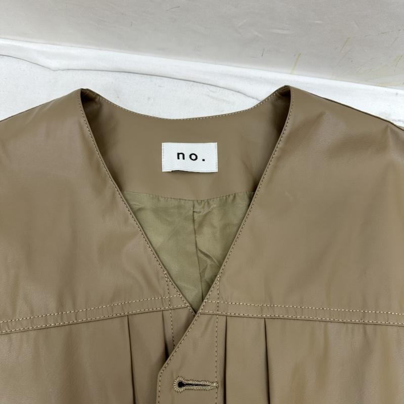 古着 USED ベスト ベスト NO. 2ND ECO-LEATHER VEST フェイク レザー ベスト 21-ss-vt-01 1 茶 / ブラウン / brown レディース USED 古着 中古 50115452