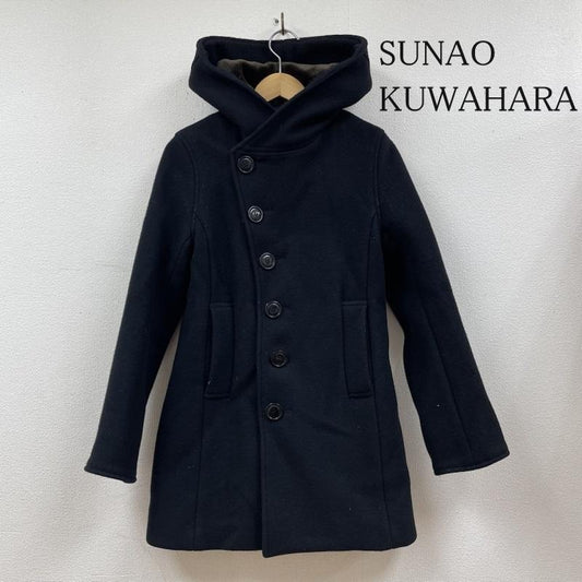 スナオクワハラ SUNAOKUWAHARA コート コート一般 フーデッド SK93FA094 コート 総裏地 ガリウールPコート S 無地 黒 / ブラック / black メンズ USED 古着 中古 50115553