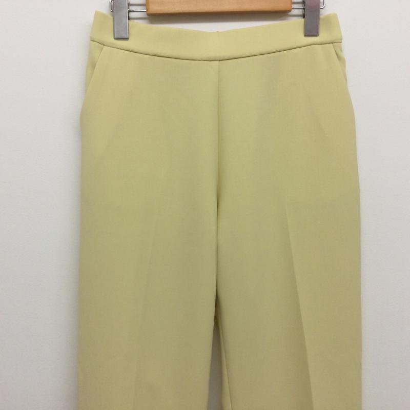 スィーム si:m ボトムス ボトムス 310-66002 23SS ストレッチ加工 ストレートパンツ 腰ゴム入り 38 無地 黄 / イエロー / yellow レディース USED 古着 中古 50115607