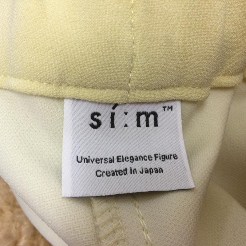 スィーム si:m ボトムス ボトムス 310-66002 23SS ストレッチ加工 ストレートパンツ 腰ゴム入り 38 無地 黄 / イエロー / yellow レディース USED 古着 中古 50115607