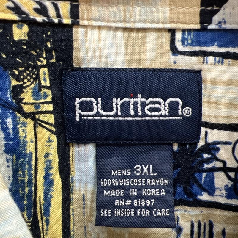 古着 USED シャツ、ブラウス 半袖 PURITAN ピューリタン 90s レーヨン アロハシャツ ビッグサイズ 3XL - メンズ USED 古着 中古 50115674