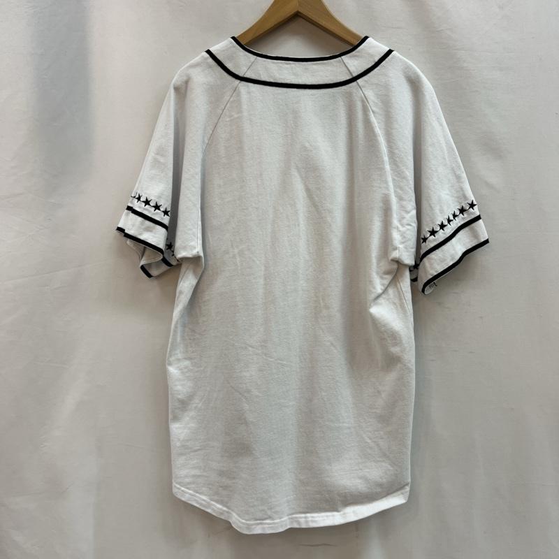 スタンプド STAMPD シャツ、ブラウス 半袖 スター刺繍 ベースボールシャツ M 白 / ホワイト / white メンズ USED 古着 中古 50115711