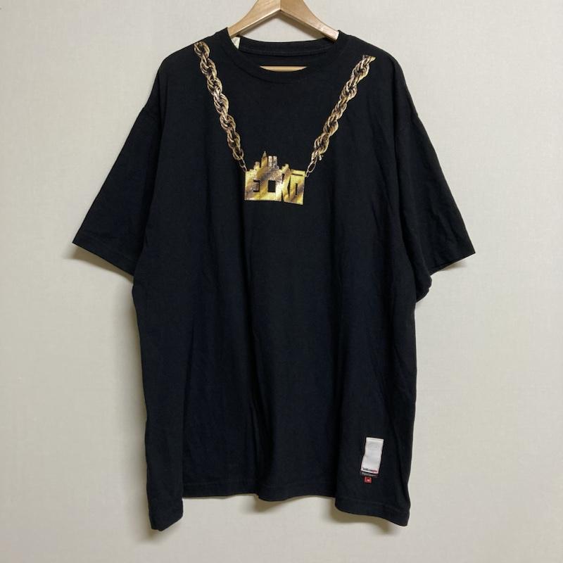 古着 USED Tシャツ 半袖 ecko unltd. / エコーアンリミテッド　Original Classic-T 金ネックプリント 半袖 クルーネックTシャツ XXL プリント 黒 / ブラック / black メンズ USED 古着 中古 50115756