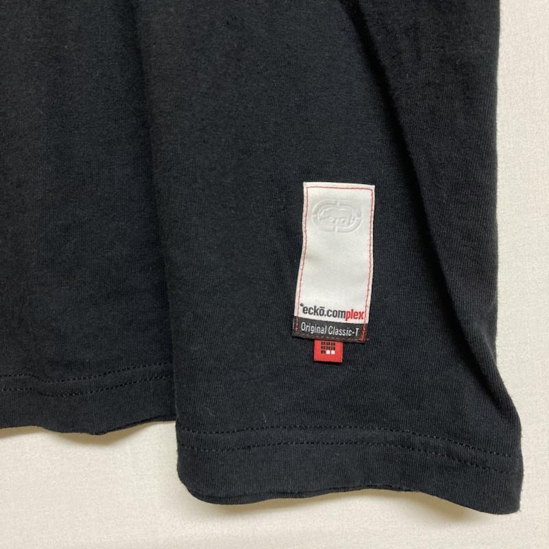 古着 USED Tシャツ 半袖 ecko unltd. / エコーアンリミテッド　Original Classic-T 金ネックプリント 半袖 クルーネックTシャツ XXL プリント 黒 / ブラック / black メンズ USED 古着 中古 50115756