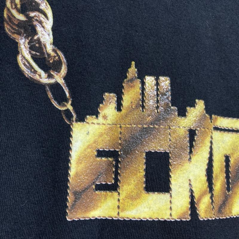 古着 USED Tシャツ 半袖 ecko unltd. / エコーアンリミテッド　Original Classic-T 金ネックプリント 半袖 クルーネックTシャツ XXL プリント 黒 / ブラック / black メンズ USED 古着 中古 50115756