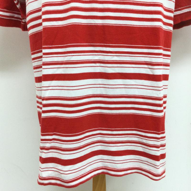 ペレペレ PELLEPELLE ポロシャツ 半袖 ボーダー柄 ロゴ刺繍 半袖ポロシャツ XL ボーダー柄 赤 / レッド / red X 白 / ホワイト / white メンズ USED 古着 中古 50115774
