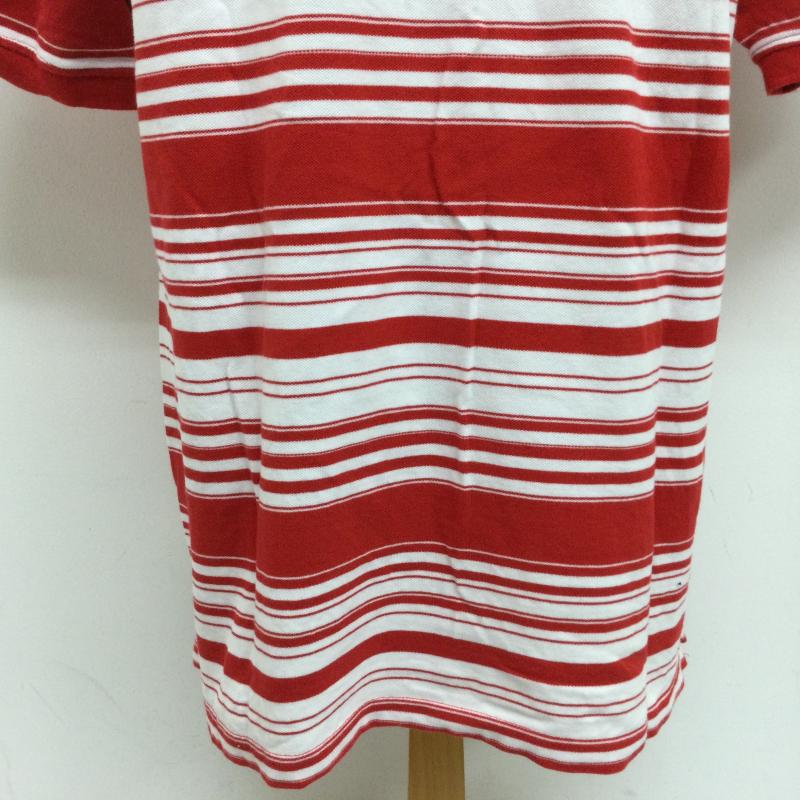 ペレペレ PELLEPELLE ポロシャツ 半袖 ボーダー柄 ロゴ刺繍 半袖ポロシャツ XL ボーダー柄 赤 / レッド / red X 白 / ホワイト / white メンズ USED 古着 中古 50115774