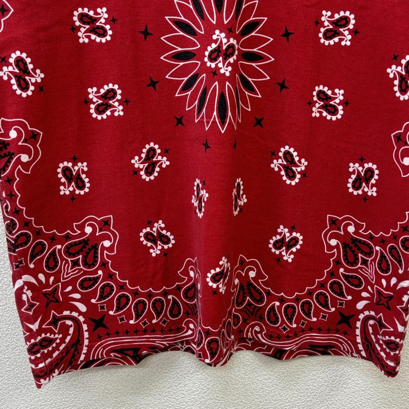 シュプリーム Supreme Tシャツ 半袖 21SS Small Box Tee Bandana スモール ボックス ロゴ バンダナ ペイズリー クルーネック M 赤 / レッド / red メンズ USED 古着 中古 50115847
