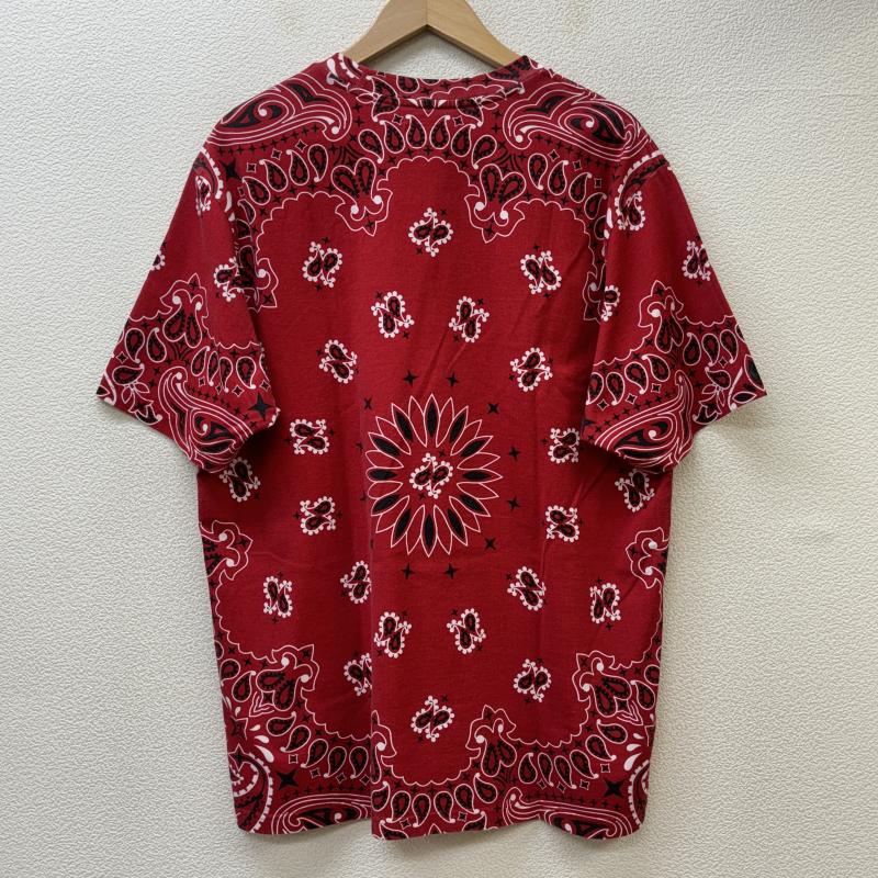 シュプリーム Supreme Tシャツ 半袖 21SS Small Box Tee Bandana スモール ボックス ロゴ バンダナ ペイズリー クルーネック M 赤 / レッド / red メンズ USED 古着 中古 50115847