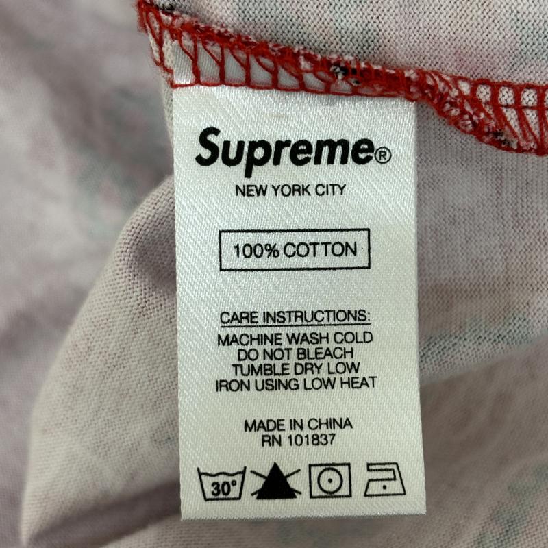 シュプリーム Supreme Tシャツ 半袖 21SS Small Box Tee Bandana スモール ボックス ロゴ バンダナ ペイズリー クルーネック M 赤 / レッド / red メンズ USED 古着 中古 50115847