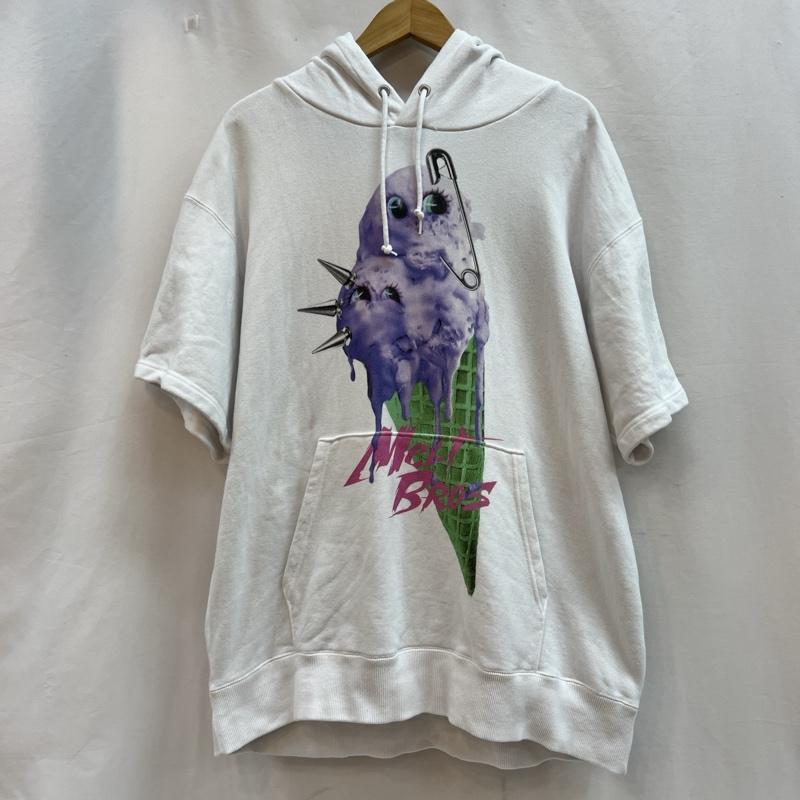 古着 USED パーカー 半袖 TRAVAS TOKYO トラバストーキョー アイスクリームプリント半袖パーカー FREE 白 / ホワイト / white レディース USED 古着 中古 50115930
