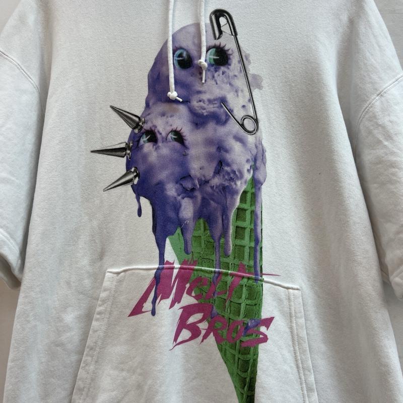 古着 USED パーカー 半袖 TRAVAS TOKYO トラバストーキョー アイスクリームプリント半袖パーカー FREE 白 / ホワイト / white レディース USED 古着 中古 50115930