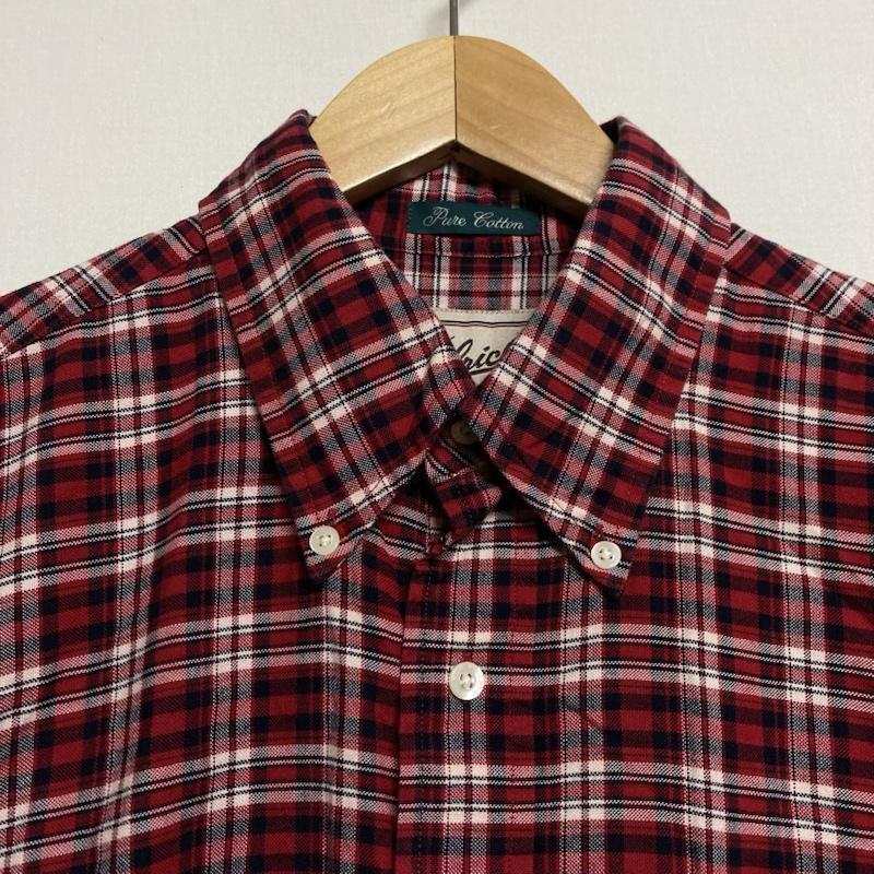 ウールリッチ WOOLRICH シャツ、ブラウス 長袖 Pure Cotton チェック柄 長袖 ボタンダウンシャツ M チェック 赤 / レッド / red メンズ USED 古着 中古 50115952