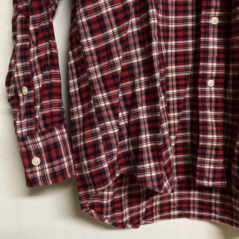 ウールリッチ WOOLRICH シャツ、ブラウス 長袖 Pure Cotton チェック柄 長袖 ボタンダウンシャツ M チェック 赤 / レッド / red メンズ USED 古着 中古 50115952
