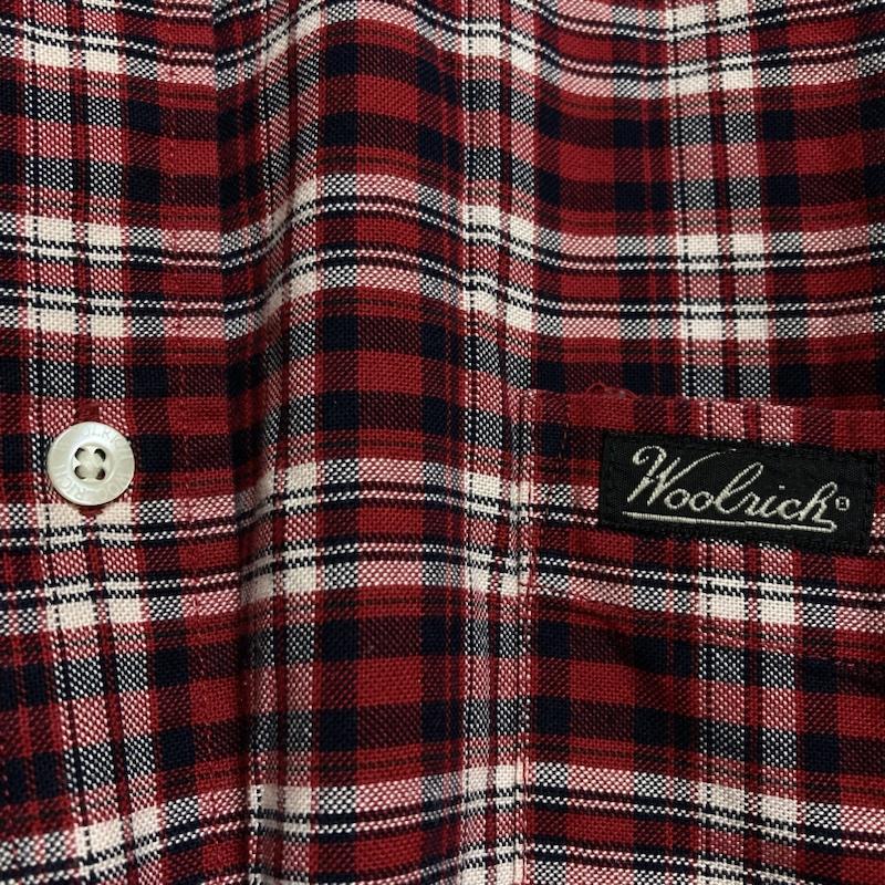ウールリッチ WOOLRICH シャツ、ブラウス 長袖 Pure Cotton チェック柄 長袖 ボタンダウンシャツ M チェック 赤 / レッド / red メンズ USED 古着 中古 50115952
