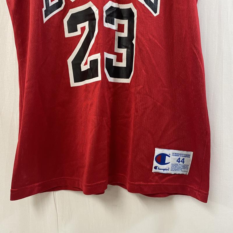 ヴィンテージ VINTAGE タンクトップ タンクトップ 90s CHAMPION USA製 NBA CHICAGO BULLS バスケユニフォーム レッド SIZE:44 - ロゴ、文字 赤 / レッド / red メンズ USED 古着 中古 50116072