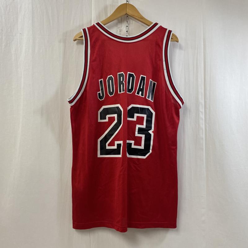 ヴィンテージ VINTAGE タンクトップ タンクトップ 90s CHAMPION USA製 NBA CHICAGO BULLS バスケユニフォーム レッド SIZE:44 - ロゴ、文字 赤 / レッド / red メンズ USED 古着 中古 50116072