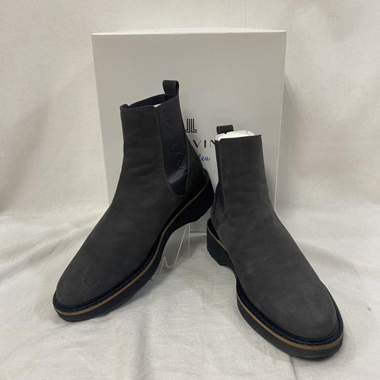 ランバンオンブルー LANVIN en Bleu ブーツ ショートブーツ 542564 サイドゴアショートブーツ チャコールグレー 24.5cm 日本製 24.5cm ロゴ、文字 チャコールグレー / チャコールグレー / レディース USED 古着 中古 50116273