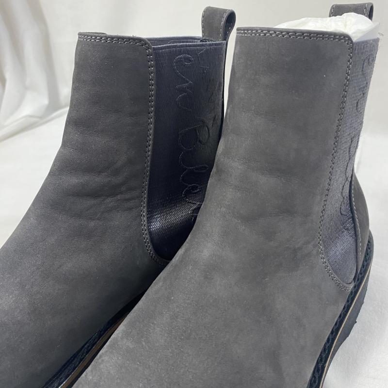 ランバンオンブルー LANVIN en Bleu ブーツ ショートブーツ 542564 サイドゴアショートブーツ チャコールグレー 24.5cm 日本製 24.5cm ロゴ、文字 チャコールグレー / チャコールグレー / レディース USED 古着 中古 50116273