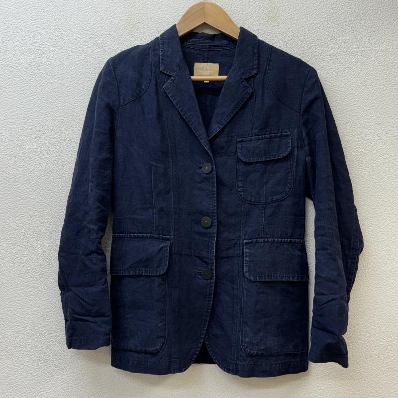 ナイジェルケーボン Nigel Cabourn ジャケット、上着 ジャケット、ブレザー 8070880010 リネン混 チェンジボタン ノッチドラペル テーラード 38 紺 / ネイビー / navy レディース USED 古着 中古 50116333