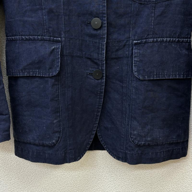 ナイジェルケーボン Nigel Cabourn ジャケット、上着 ジャケット、ブレザー 8070880010 リネン混 チェンジボタン ノッチドラペル テーラード 38 紺 / ネイビー / navy レディース USED 古着 中古 50116333