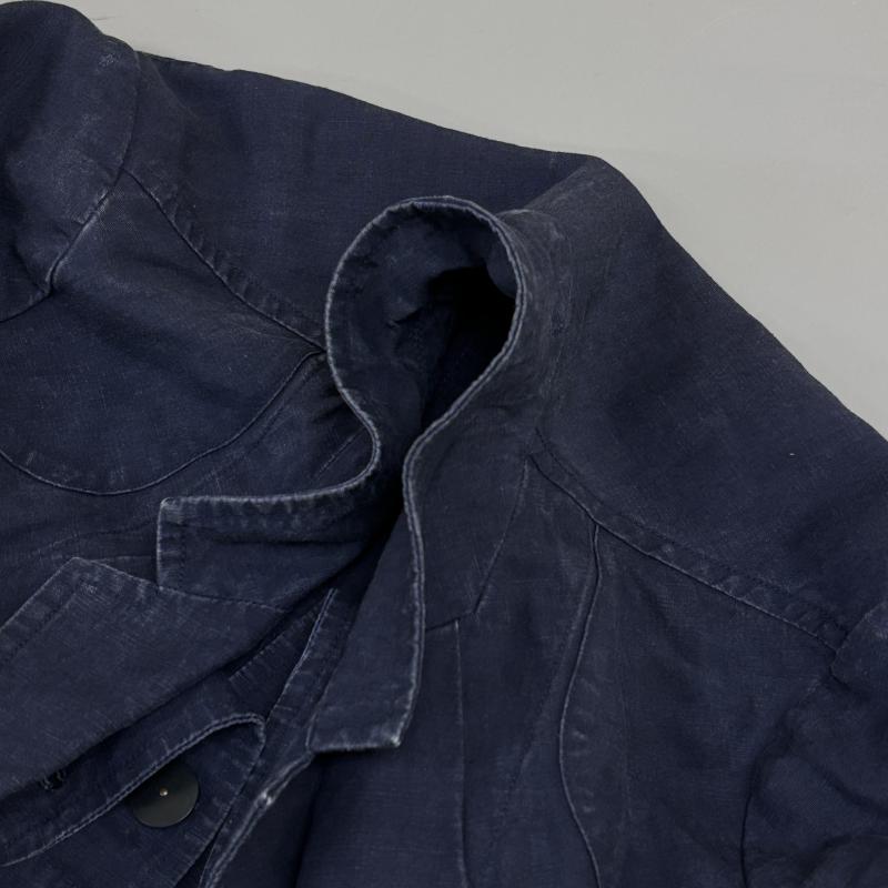 ナイジェルケーボン Nigel Cabourn ジャケット、上着 ジャケット、ブレザー 8070880010 リネン混 チェンジボタン ノッチドラペル テーラード 38 紺 / ネイビー / navy レディース USED 古着 中古 50116333