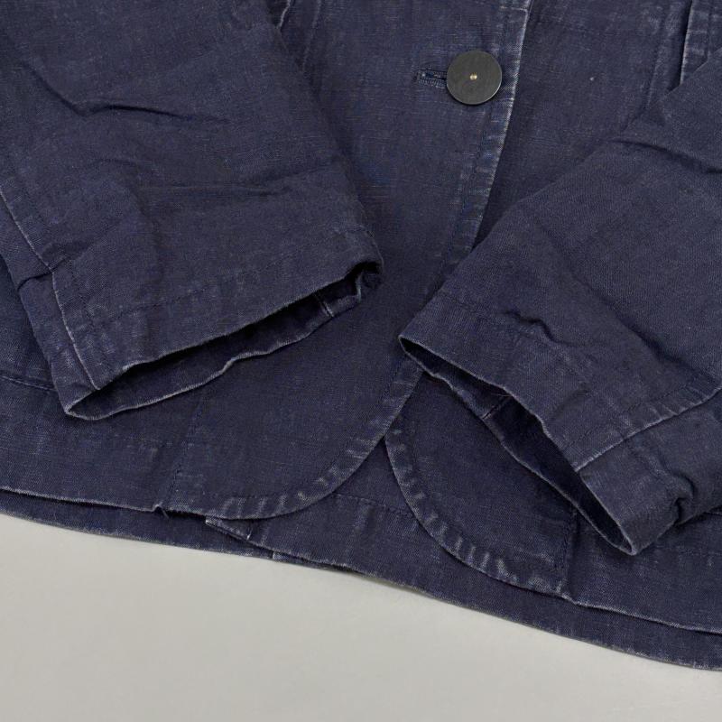 ナイジェルケーボン Nigel Cabourn ジャケット、上着 ジャケット、ブレザー 8070880010 リネン混 チェンジボタン ノッチドラペル テーラード 38 紺 / ネイビー / navy レディース USED 古着 中古 50116333