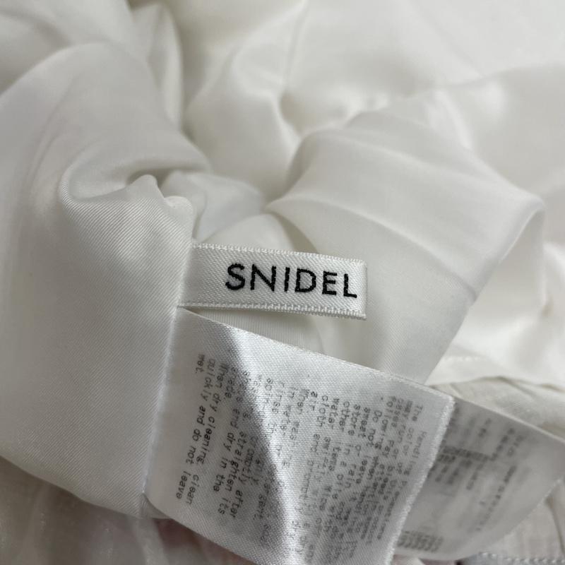 スナイデル SNIDEL スカート ロングスカート パネルティアード スカート ロング フレア ジャガード織り フリルテープ SWFS192091 1 白 / ホワイト / white レディース USED 古着 中古 50116453