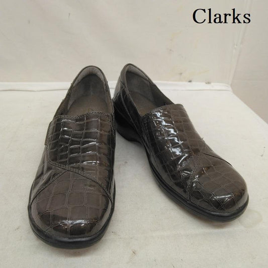 クラークス Clarks スリッポン スリッポン 型押し スリッポン 24.0cm 茶 / ブラウン / brown レディース USED 古着 中古 50116536