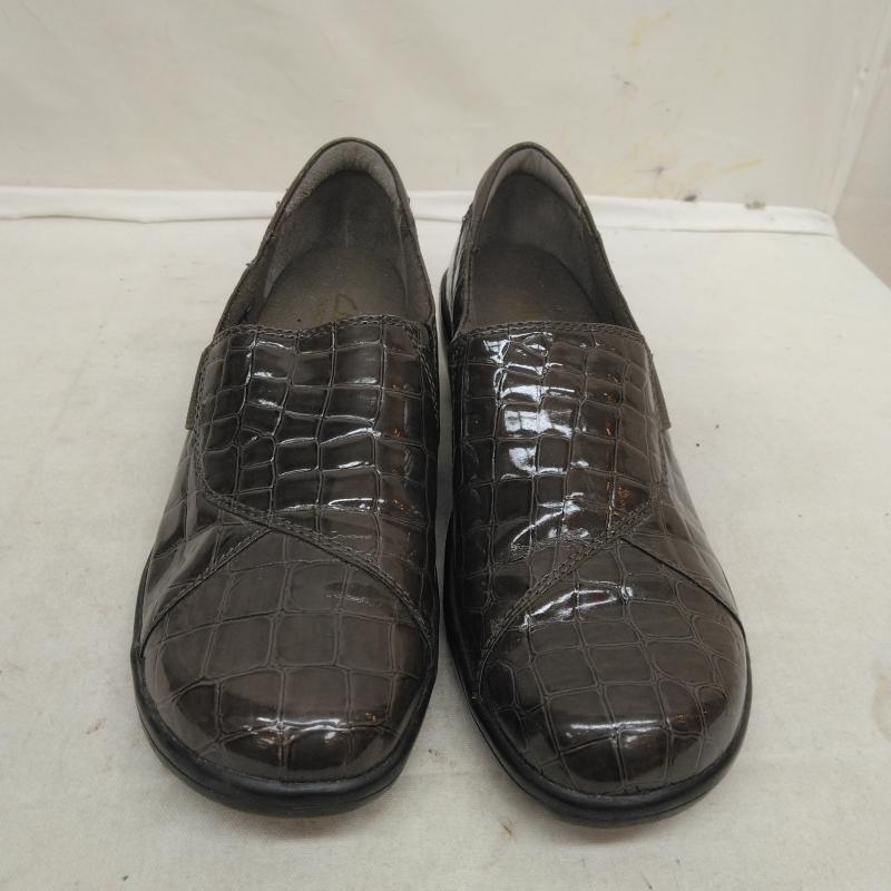 クラークス Clarks スリッポン スリッポン 型押し スリッポン 24.0cm 茶 / ブラウン / brown レディース USED 古着 中古 50116536