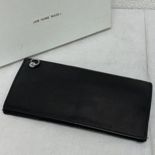 ジャムホームメイド JAM HOME MADE 財布 長財布 牛革 レザー ロングウォレット 二つ折り 小銭入れ無し 長財布 - 黒 / ブラック / black メンズ USED 古着 中古 50116619