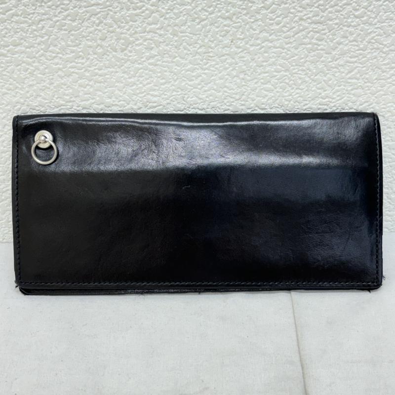 ジャムホームメイド JAM HOME MADE 財布 長財布 牛革 レザー ロングウォレット 二つ折り 小銭入れ無し 長財布 - 黒 / ブラック / black メンズ USED 古着 中古 50116619
