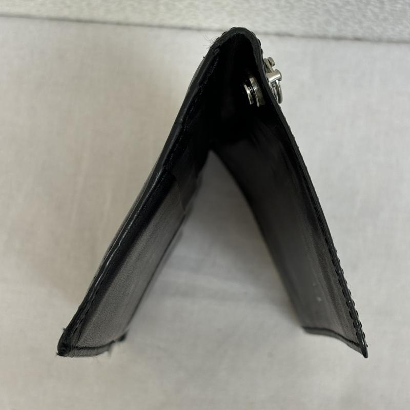 ジャムホームメイド JAM HOME MADE 財布 長財布 牛革 レザー ロングウォレット 二つ折り 小銭入れ無し 長財布 - 黒 / ブラック / black メンズ USED 古着 中古 50116619