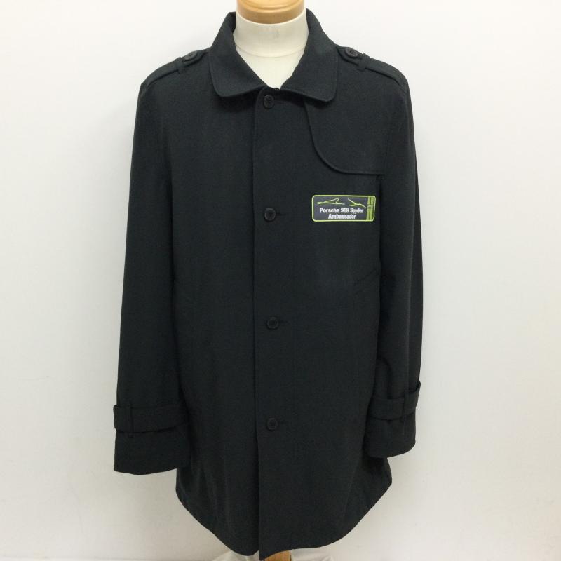 古着 USED コート コート一般 PORSCHE DESIGN ポルシェ ボンディング ハーフコート メッシュ裏地 ワッペン付 XS 無地 X ロゴ、文字 灰 / グレー / gray メンズ USED 古着 中古 50116642