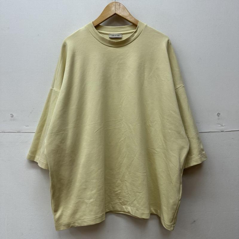 フィアーオブゴッド Fear of God Tシャツ 半袖 Thunderbird Milano ジャージー オーバーサイズ Tシャツ 刺繍入り M 黄 / イエロー / yellow メンズ USED 古着 中古 50116664