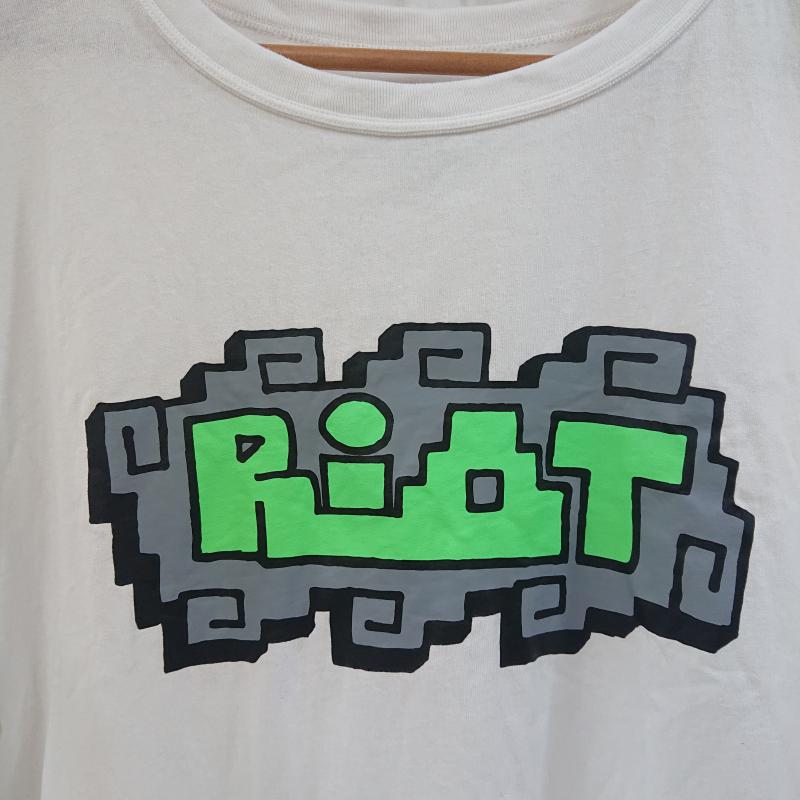 ＵＳＥＤ古着 USED/古着 Tシャツ 長袖 RIOT FACETASM ライオット ファセッタズム MEXICAN LOGO TEE メキシカン ロゴ プリント RF20AW-TEE-U11 XL ロゴ、文字 白 / ホワイト / white メンズ USED 古着 中古 50116714