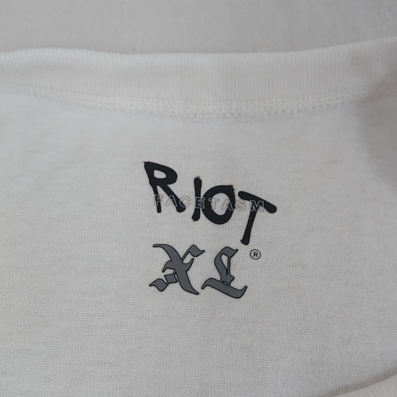 ＵＳＥＤ古着 USED/古着 Tシャツ 長袖 RIOT FACETASM ライオット ファセッタズム MEXICAN LOGO TEE メキシカン ロゴ プリント RF20AW-TEE-U11 XL ロゴ、文字 白 / ホワイト / white メンズ USED 古着 中古 50116714