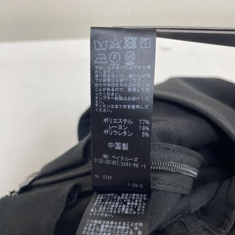 レリュームジャーナルスタンダード relume Journal Standard サロペット・オーバーオール サロペット、オーバーオール TR ストレッチ ダブルボタン サロペット サイドジップ開閉 オーバーオール 38 無地 黒 / ブラック / black レディース USED 古着 中古 50116729