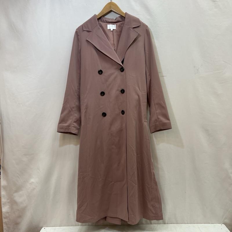 リエンダ rienda コート トレンチコート 110ES630-0230 サイド プリーツコンビトレンチコート S 桃 / ピンク / pink レディース USED 古着 中古 50116785