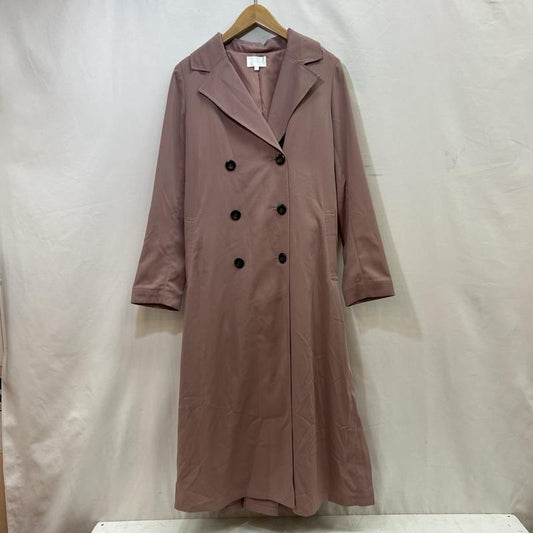 リエンダ rienda コート トレンチコート 110ES630-0230 サイド プリーツコンビトレンチコート S 桃 / ピンク / pink レディース USED 古着 中古 50116785