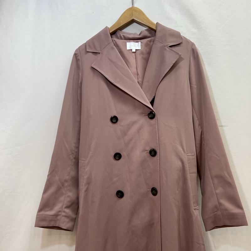リエンダ rienda コート トレンチコート 110ES630-0230 サイド プリーツコンビトレンチコート S 桃 / ピンク / pink レディース USED 古着 中古 50116785