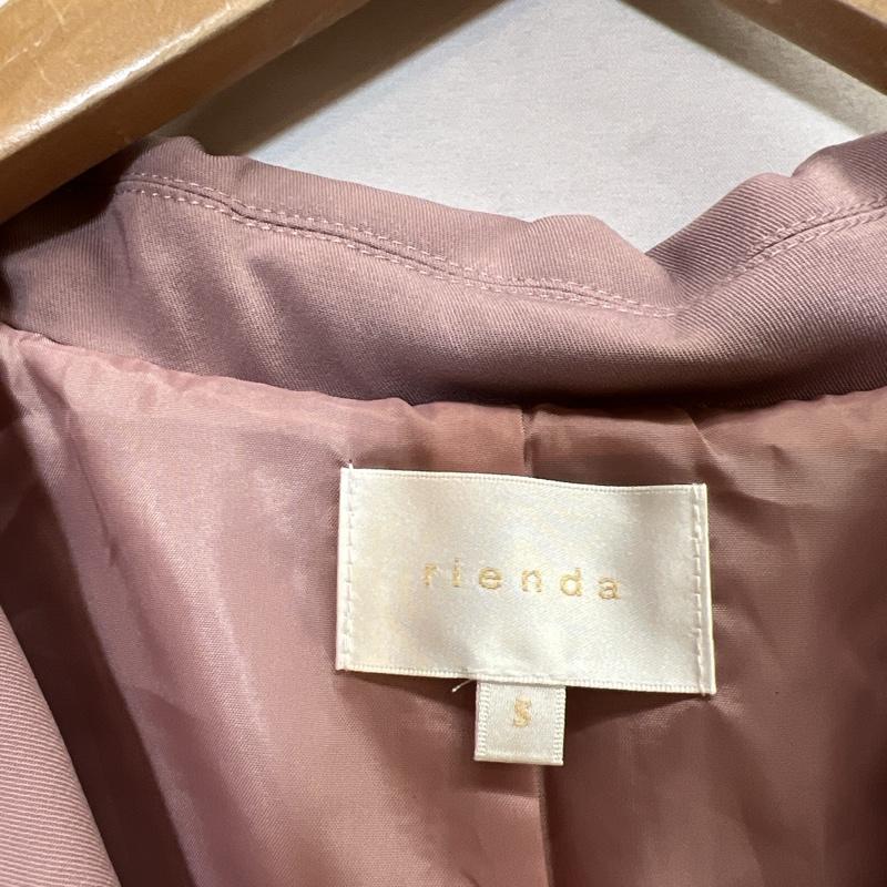 リエンダ rienda コート トレンチコート 110ES630-0230 サイド プリーツコンビトレンチコート S 桃 / ピンク / pink レディース USED 古着 中古 50116785