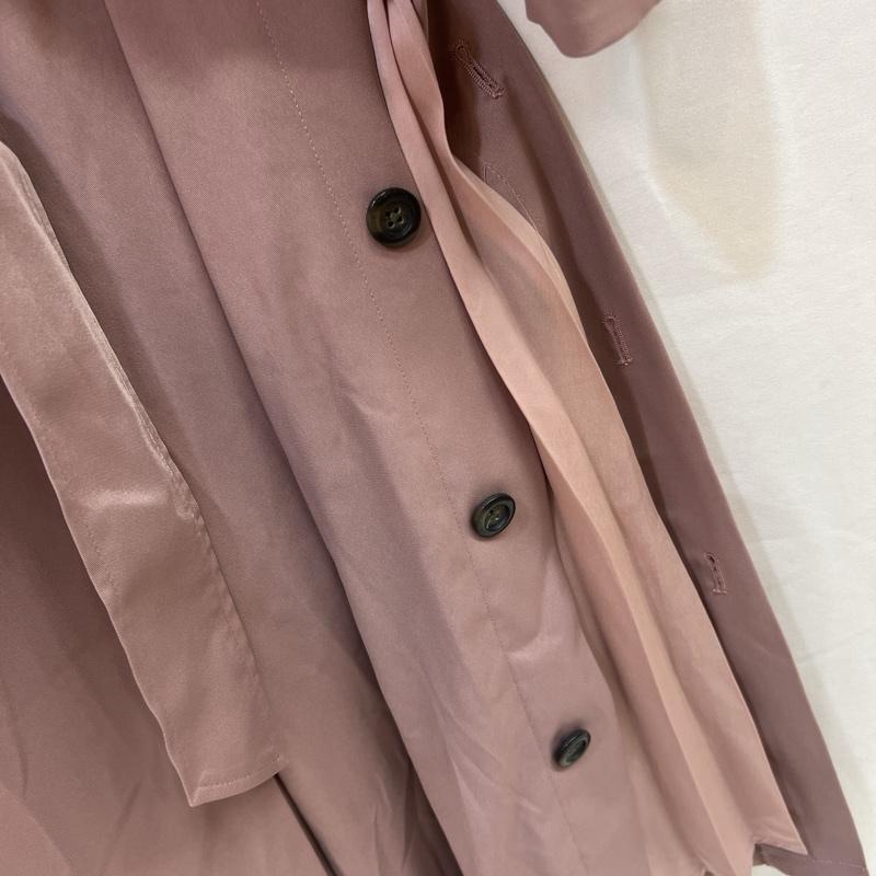 リエンダ rienda コート トレンチコート 110ES630-0230 サイド プリーツコンビトレンチコート S 桃 / ピンク / pink レディース USED 古着 中古 50116785