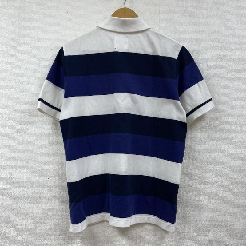 マッキントッシュ フィロソフィー MACKINTOSH PHILOSOPHY ポロシャツ 半袖 トリコロールカラー 半袖 ポロシャツ 三陽商会 H1P60-326-25 38 ボーダー柄 白 / ホワイト / white X 青 / ブルー / blue X 紺 / ネイビー / navy メンズ USED 古着 中古 50116813