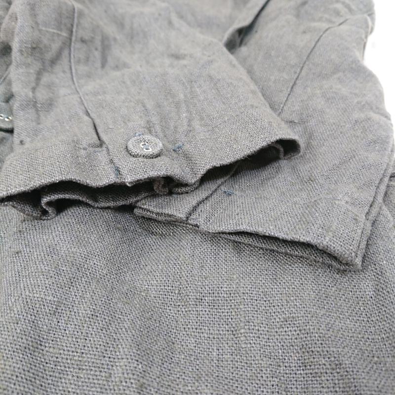 フォグリネンワーク FLW fog linen work コート コート一般 FLW fog linen work フォグリネンワーク リネンロングコート リトアニアリネン 麻 墨黒 ダークグレー - 無地 ダークグレー / ダークグレー / レディース USED 古着 中古 50116956