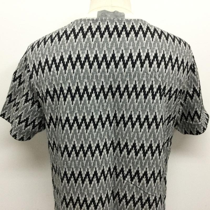 ポール・スミス ジーンズ Paul Smith JEANS Tシャツ 半袖 162510 幾何学模様 総柄 半袖Tシャツ L 総柄 白 / ホワイト / white X 灰 / グレー / gray X 黒 / ブラック / black メンズ USED 古着 中古 50116966